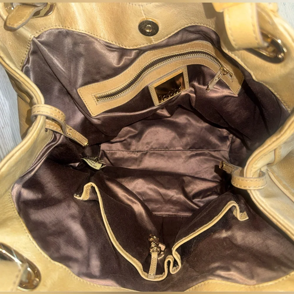Kooba Large Leather Hobo Shoulder Bag Purse